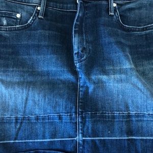 Denim mini skirt